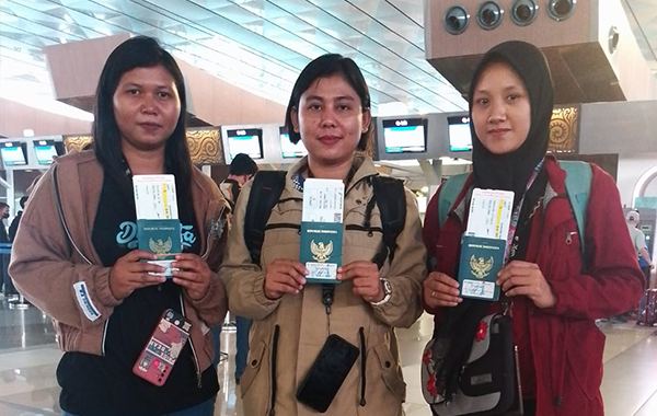 Kedatangan PMI Resmi di Bandara Internasional Tujuan
